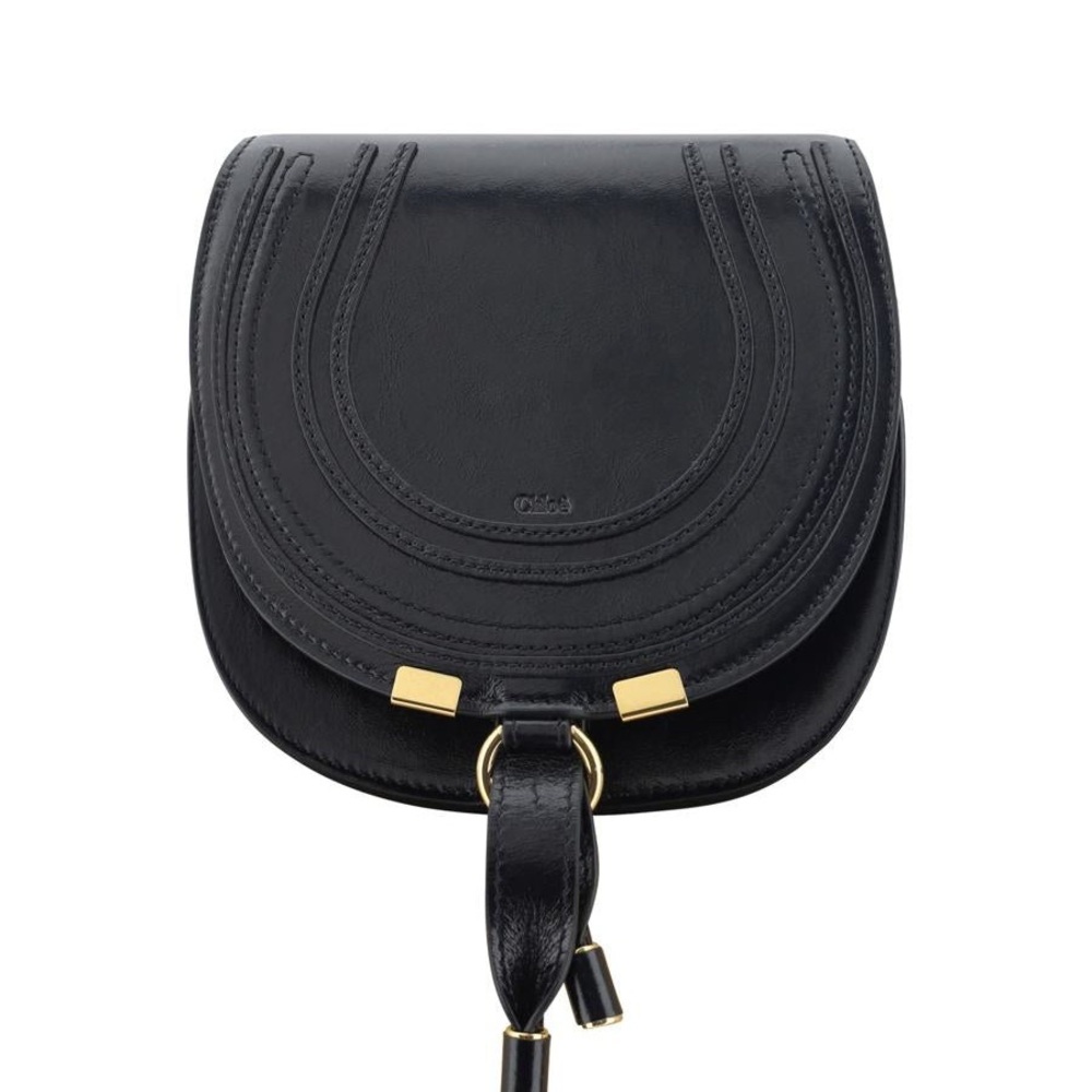 Rare Chloe Black Crossbody Bag with Gold Hardware